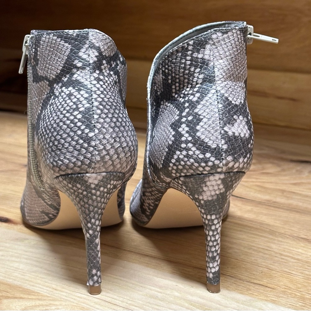 Feralicios Goldie Ankle Bootie Snakeskin Heel NWOT - Picture 5 of 8